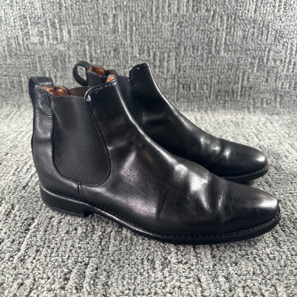 Allen Edmonds Liverpool Mens Black Leather Chelsea Boots 9.5 D 7522 USA Made